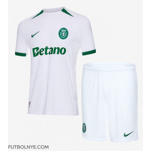 Camiseta Sporting CP Visitante Equipación para niños 2024-25 manga corta (+ pantalones cortos)